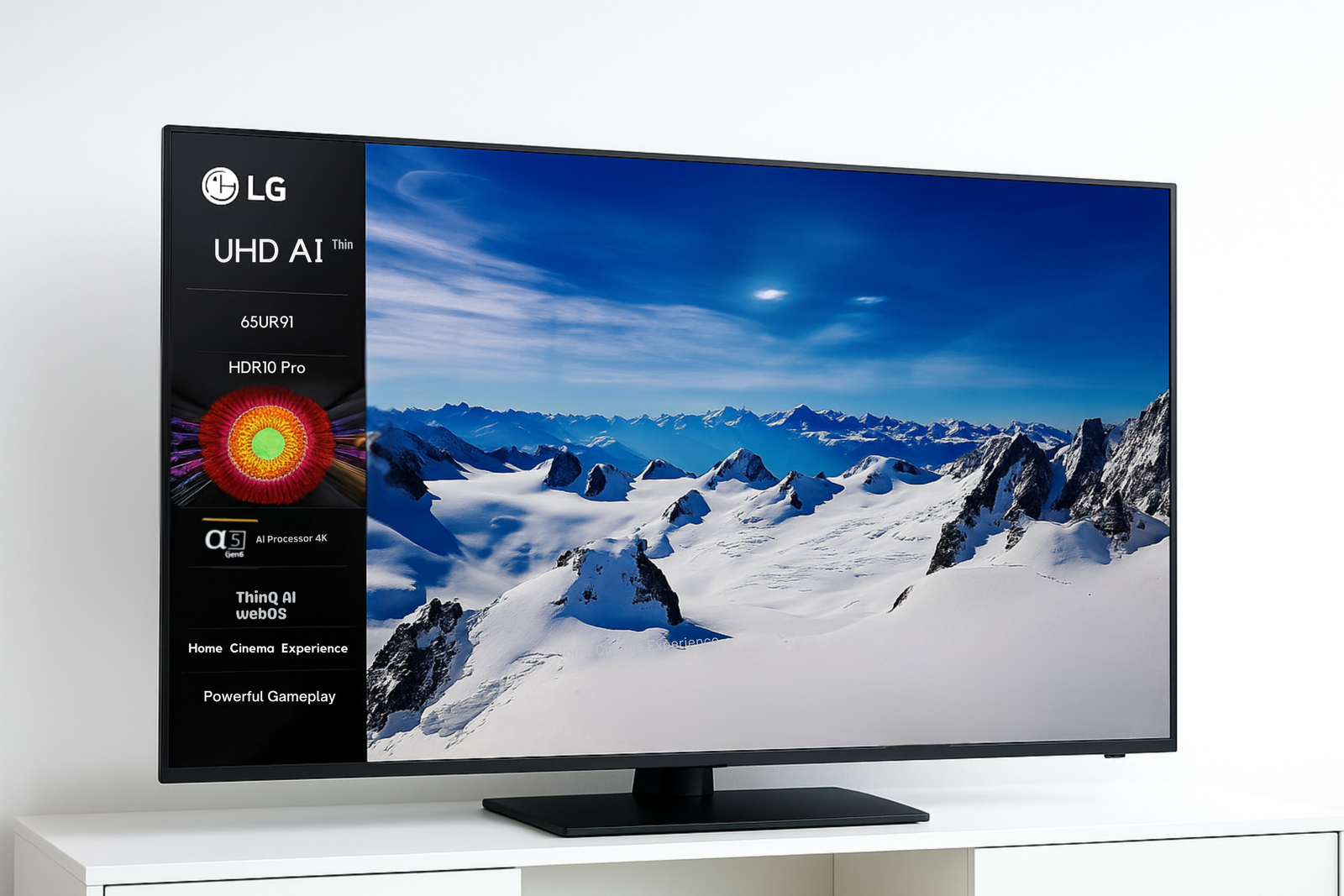65-Inch LG Real UHD 4K HDR 10 Pro Smart TV with α5 Gen 5 AI Processor (2023/2024 Edition)
