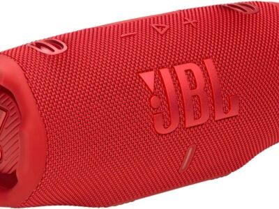JBL Charge 6 - Portable Waterproof & Drop-Proof Bluetooth Speaker, AI Sound Boost, 28Hrs of Playtime, & Built-in powerbank - Red